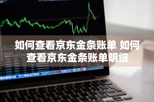 如何查看京东金条账单 如何查看京东金条账单明细