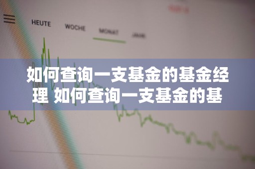 如何查询一支基金的基金经理 如何查询一支基金的基金经理是谁