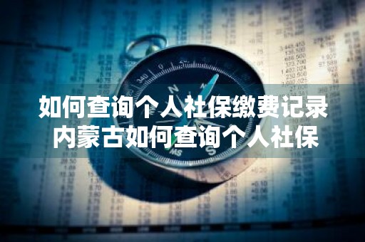 如何查询个人社保缴费记录 内蒙古如何查询个人社保缴费记录
