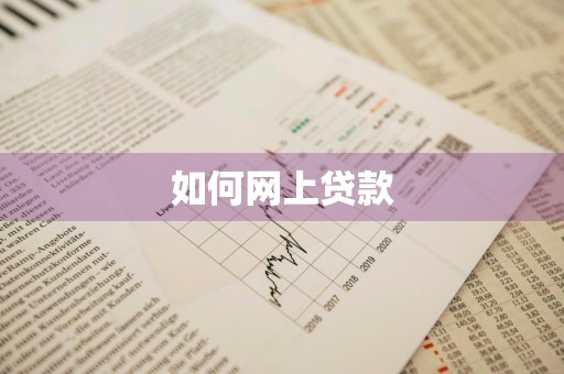如何网上贷款