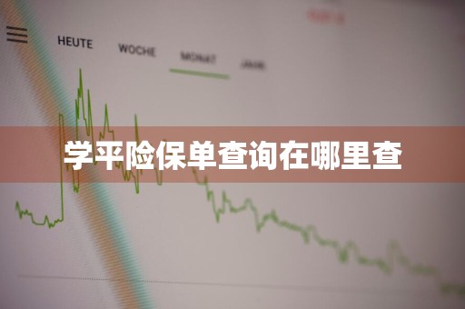 学平险保单查询在哪里查