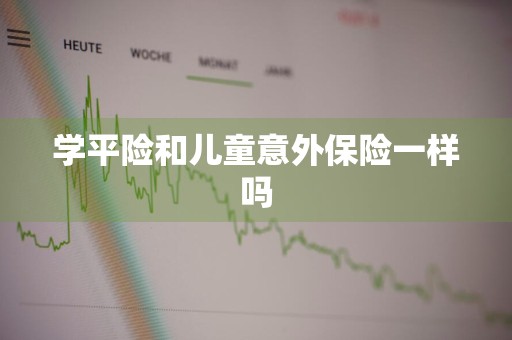 学平险和儿童意外保险一样吗