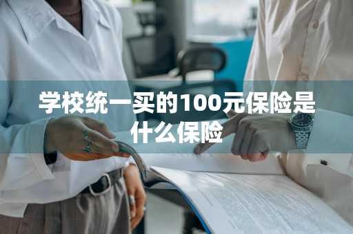 学校统一买的100元保险是什么保险