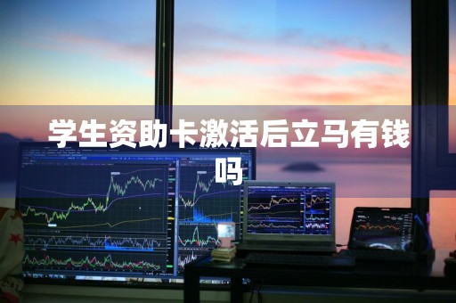 学生资助卡激活后立马有钱吗