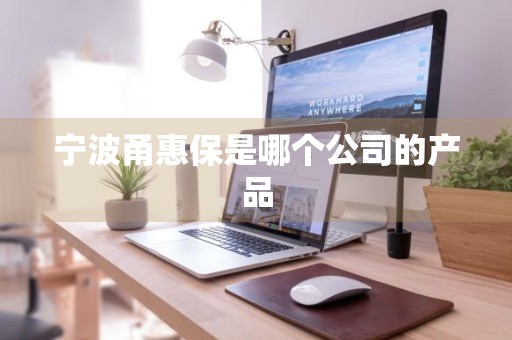 宁波甬惠保是哪个公司的产品