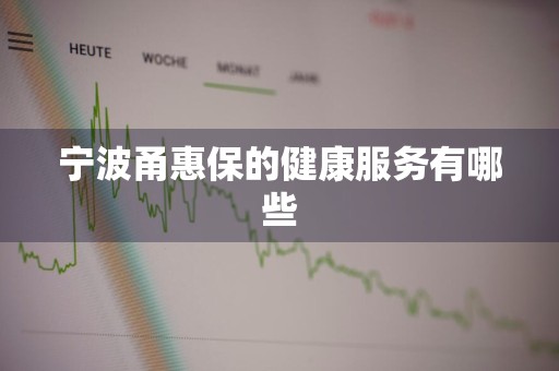 宁波甬惠保的健康服务有哪些