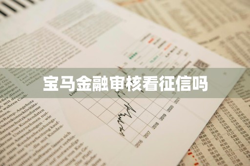 宝马金融审核看征信吗