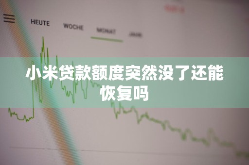 小米贷款额度突然没了还能恢复吗