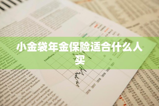 小金袋年金保险适合什么人买