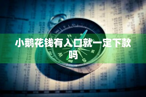 小鹅花钱有入口就一定下款吗