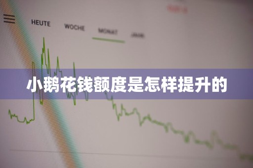 小鹅花钱额度是怎样提升的