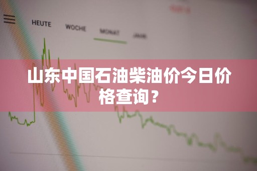 山东中国石油柴油价今日价格查询？