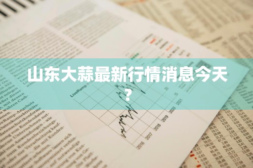 山东大蒜最新行情消息今天？