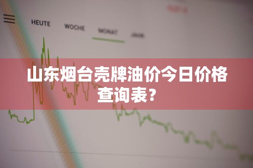 山东烟台壳牌油价今日价格查询表？