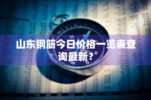 山东钢筋今日价格一览表查询最新？