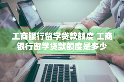 工商银行留学贷款额度 工商银行留学贷款额度是多少