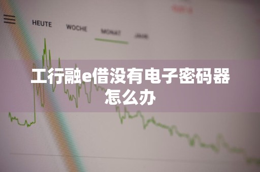 工行融e借没有电子密码器怎么办