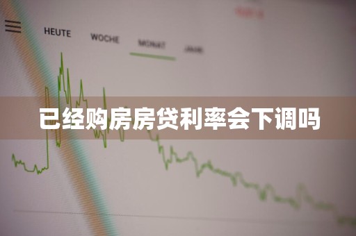 已经购房房贷利率会下调吗