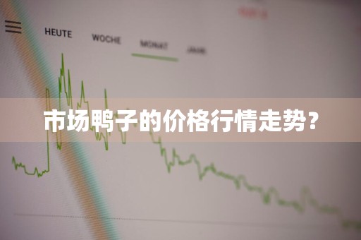 市场鸭子的价格行情走势？