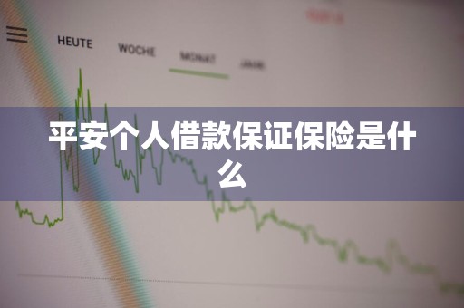 平安个人借款保证保险是什么