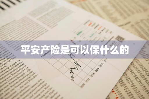 平安产险是可以保什么的