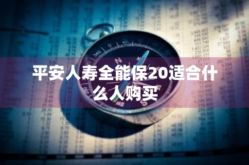 平安人寿全能保20适合什么人购买