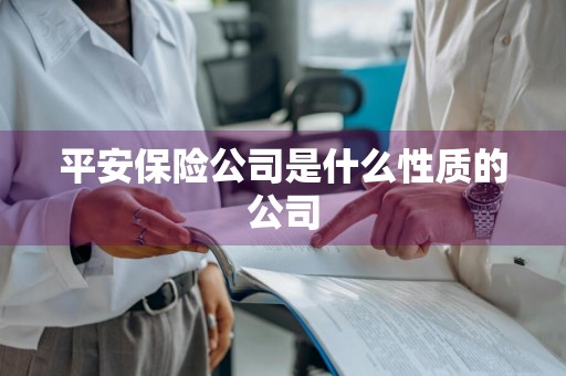 平安保险公司是什么性质的公司