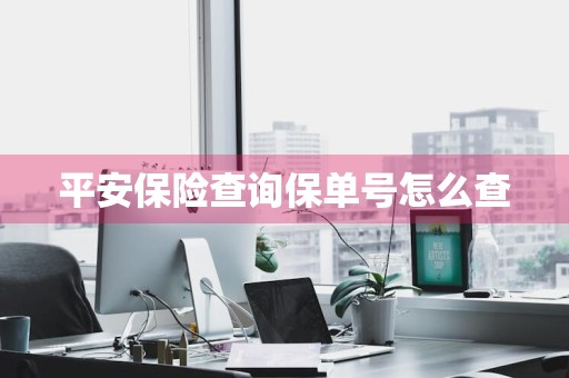 平安保险查询保单号怎么查