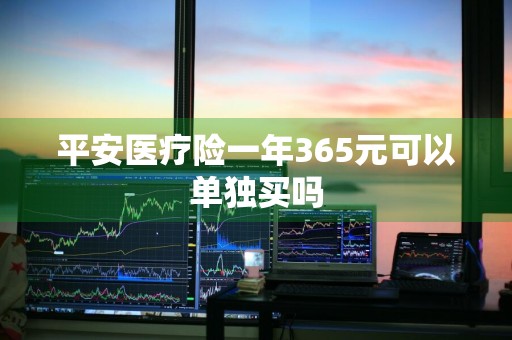 平安医疗险一年365元可以单独买吗