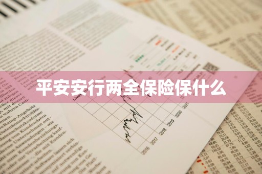 平安安行两全保险保什么