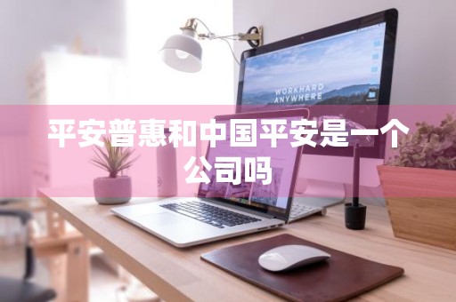 平安普惠和中国平安是一个公司吗