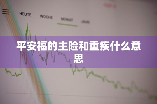 平安福的主险和重疾什么意思