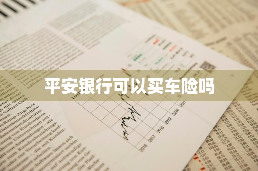 平安银行可以买车险吗
