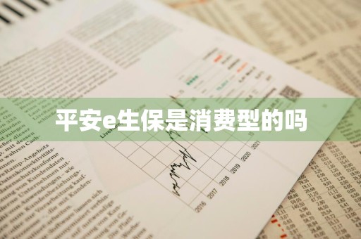 平安e生保是消费型的吗