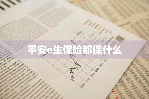 平安e生保险都保什么