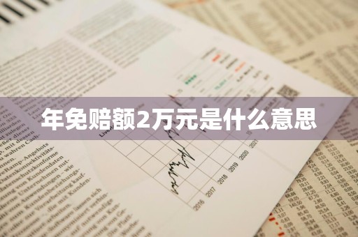 年免赔额2万元是什么意思