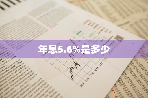 年息5.6%是多少