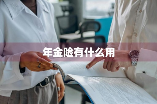 年金险有什么用
