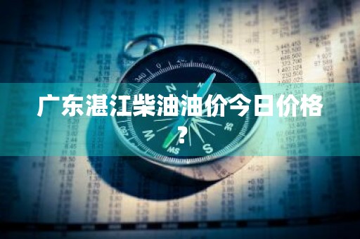 广东湛江柴油油价今日价格？