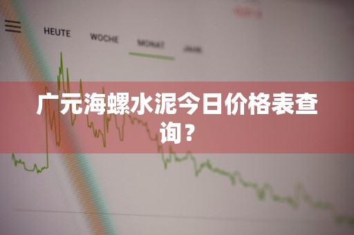 广元海螺水泥今日价格表查询？