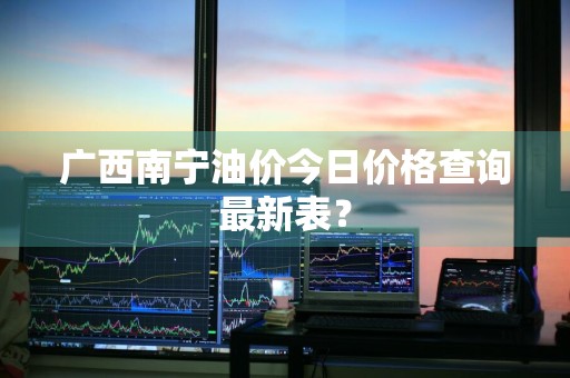 广西南宁油价今日价格查询最新表？