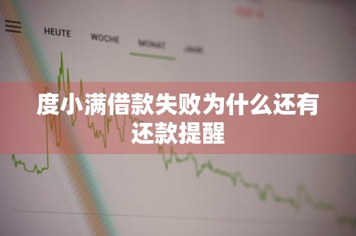 度小满借款失败为什么还有还款提醒