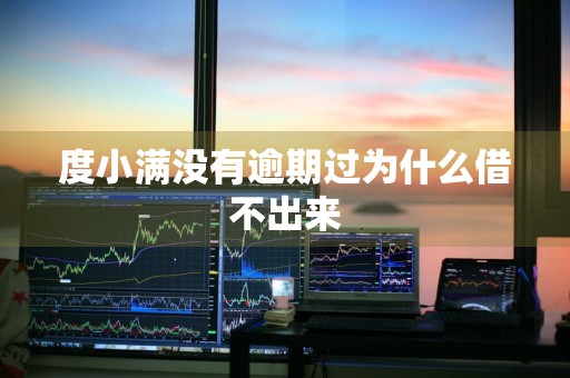 度小满没有逾期过为什么借不出来