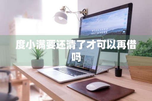 度小满要还清了才可以再借吗