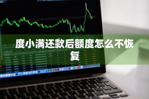 度小满还款后额度怎么不恢复