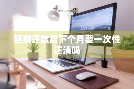 延期还款后下个月要一次性还清吗