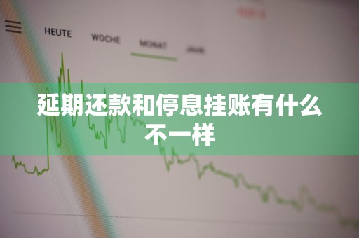 延期还款和停息挂账有什么不一样