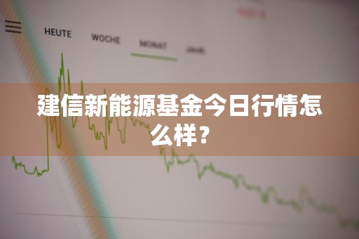建信新能源基金今日行情怎么样？