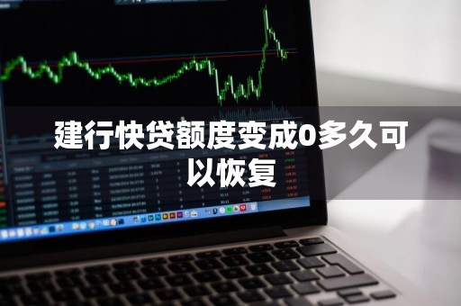 建行快贷额度变成0多久可以恢复