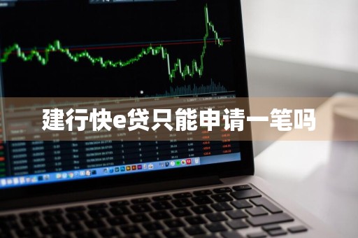 建行快e贷只能申请一笔吗